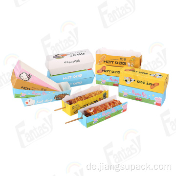 Fast -Food -Hot -Dog -Verpackungsschachtel